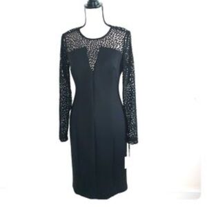 NWOT Calvin Klein Black Long Sleeve Dress